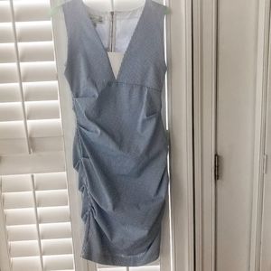 Sara Campbell Blue & White Striped Dress Size 10